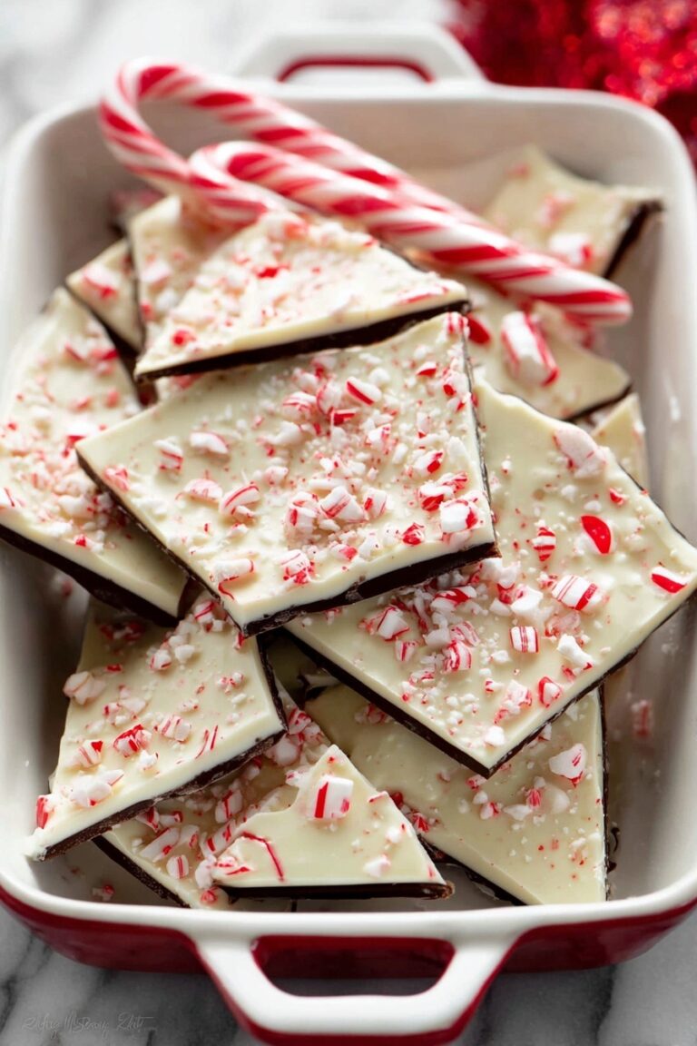Peppermint White Chocolate Bark Recipe