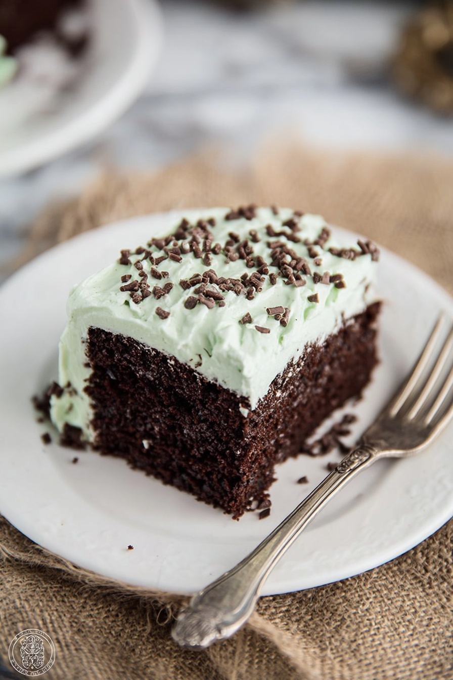 Mint Chocolate Poke Cake Recipe